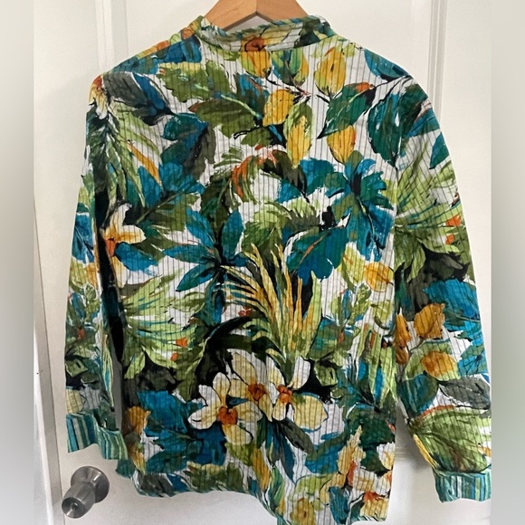 Alfred Dunner Multicolor Floral Jacket Size 14 - Picture 3 of 5